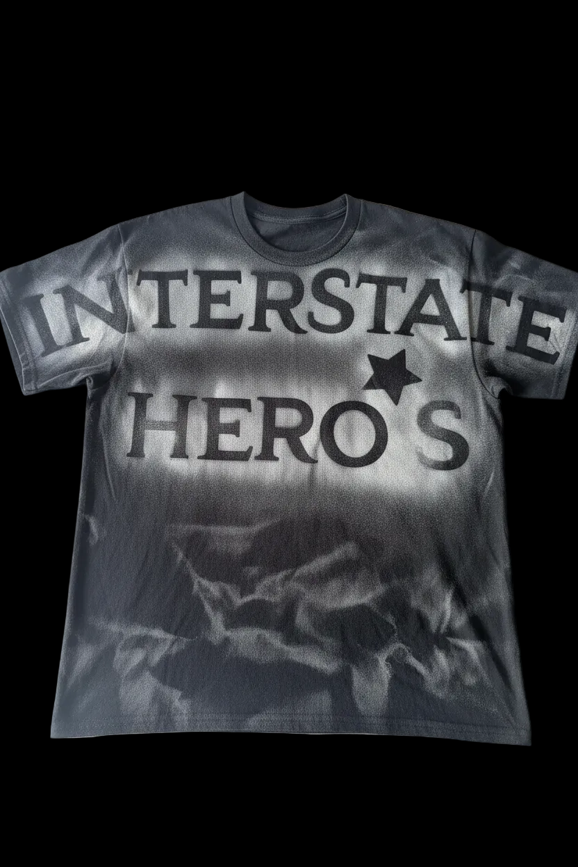 INTERSTATE HERO’S LARGE LETTER BLACKOUT T